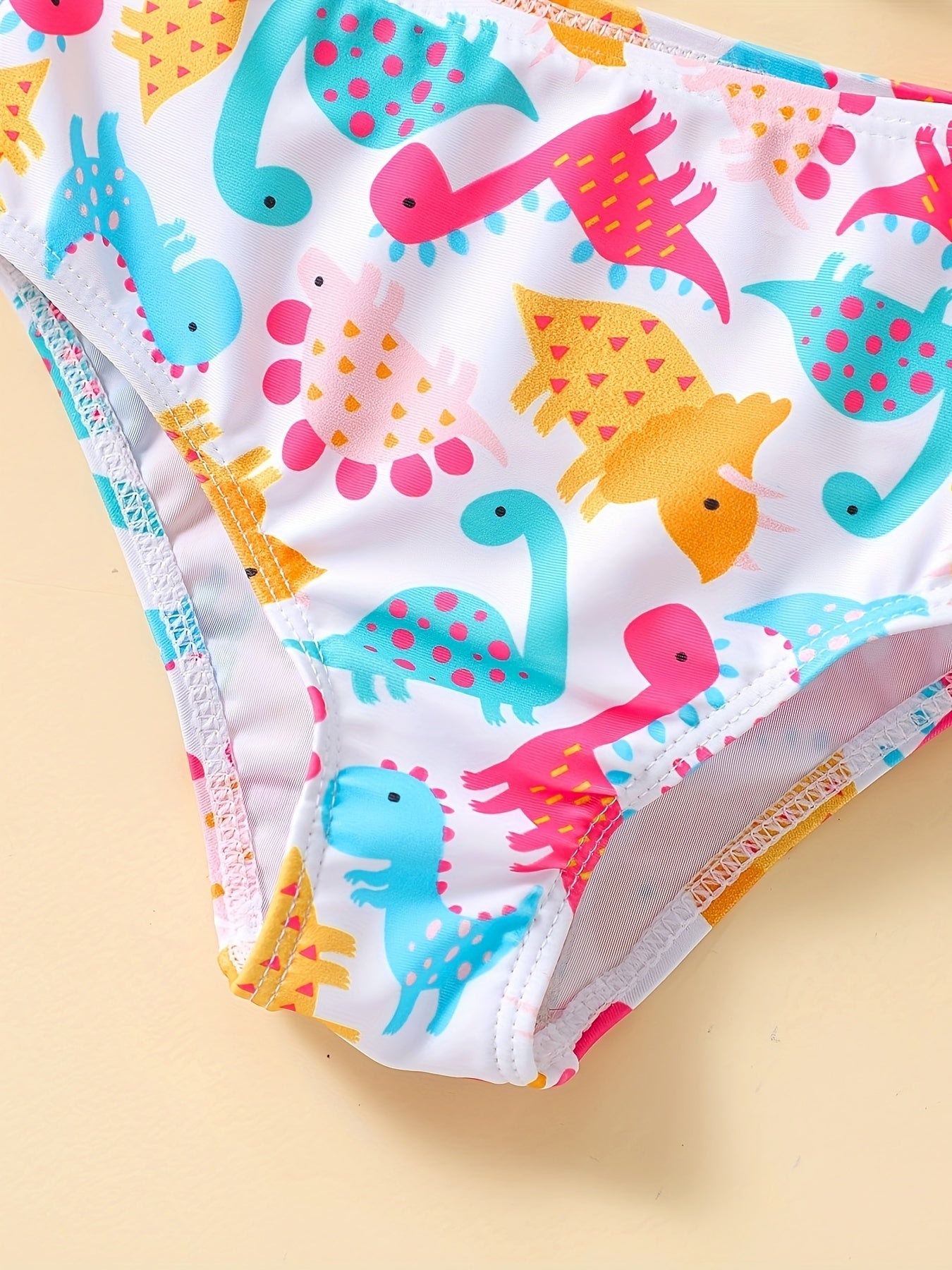 Toddler Girls Dino Graphic Bikini Swimsuit Summer Beach Vacation Gift