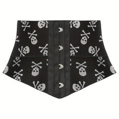 Skull Pattern Tummy Wrap Slim Girdle Belt Cincher Women's Underwear