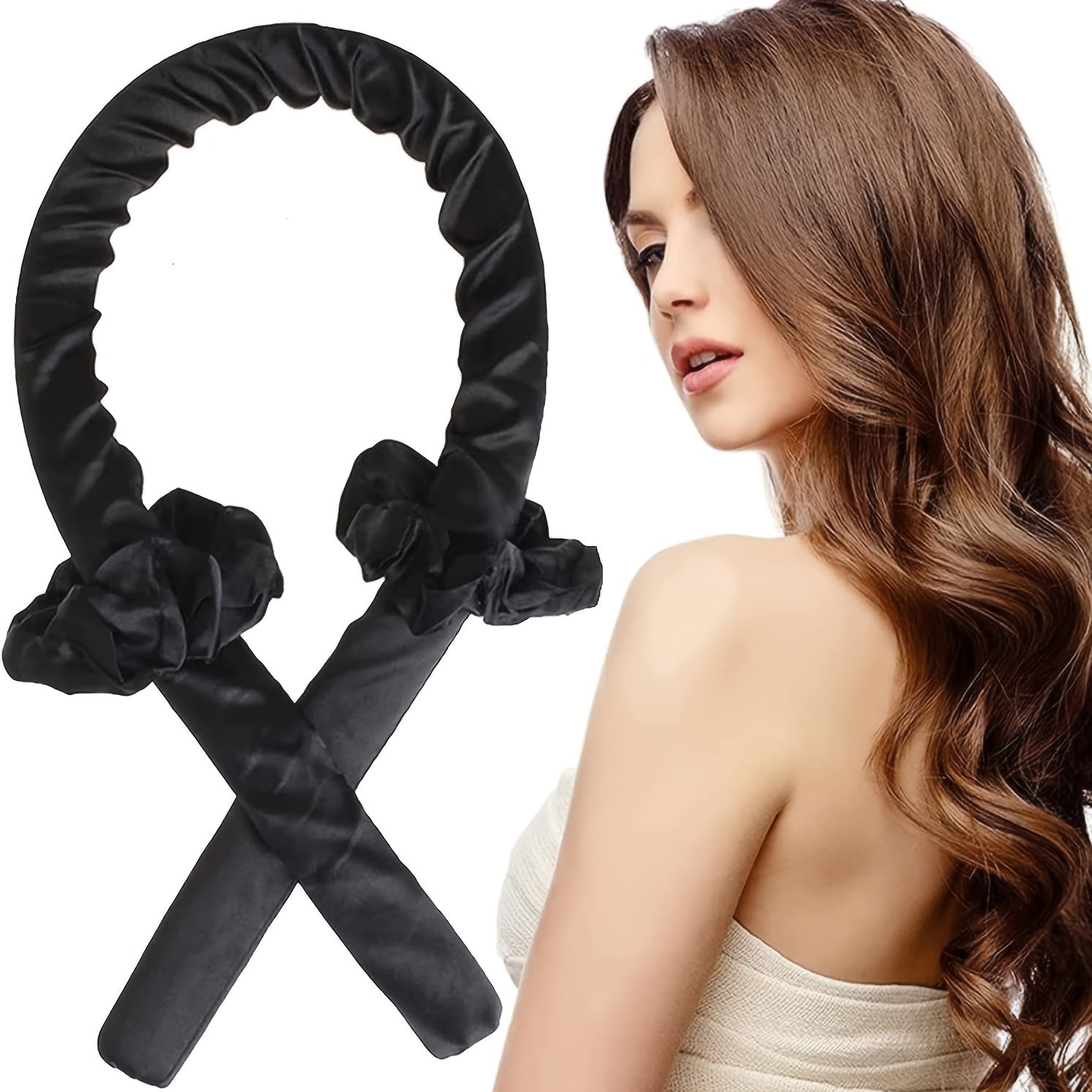 Heatless Curling Rod Headband For Long Hair Overnight Curl Wrap