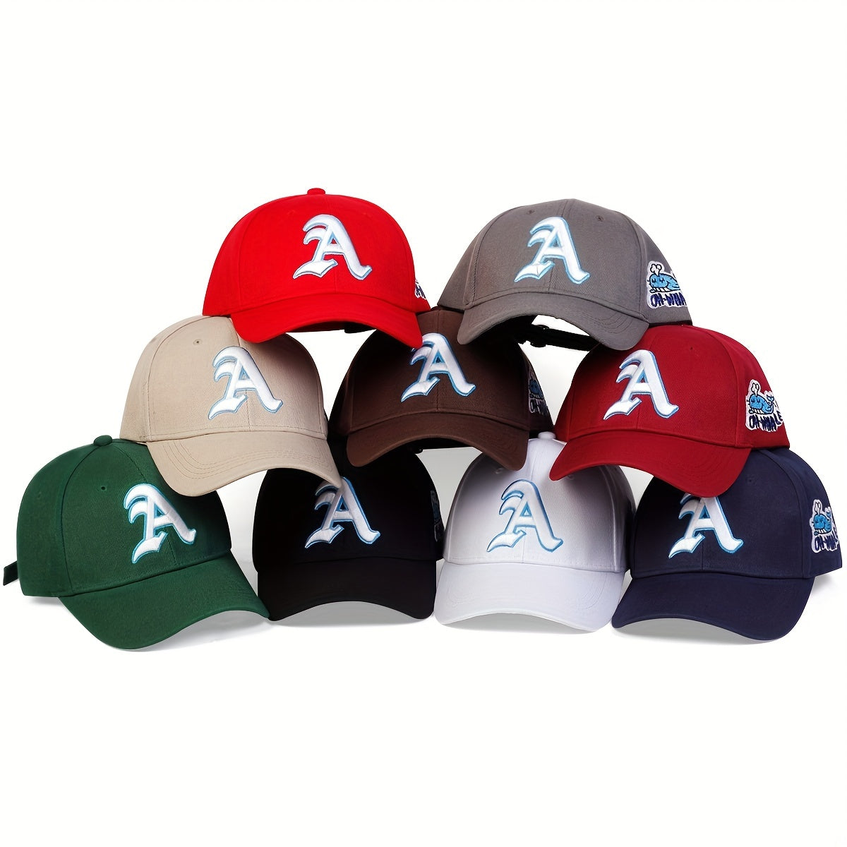 Gothic Cartoon Dolphin Embroidery Baseball Cap