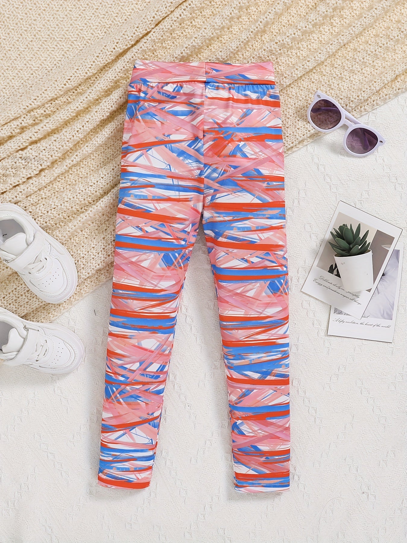 Toddler Girls Abstract Graphic Workout Leggings Yoga Pants