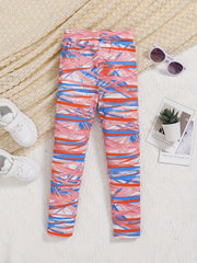 Toddler Girls Abstract Graphic Workout Leggings Yoga Pants