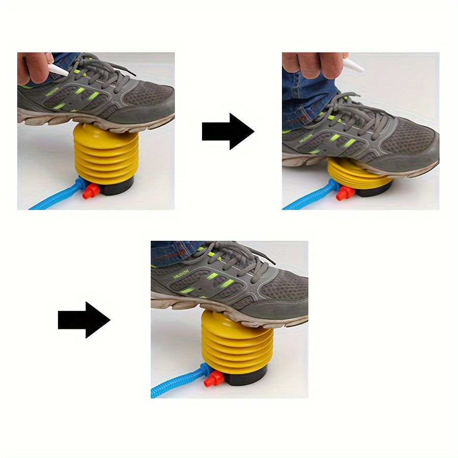 Portable Foot Pump w/ 2 Nozzles for Inflating Toys & Pool Floats