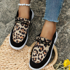 Leopard Print Lightweight Casual Shoes Non slip Travel Walking Shoes