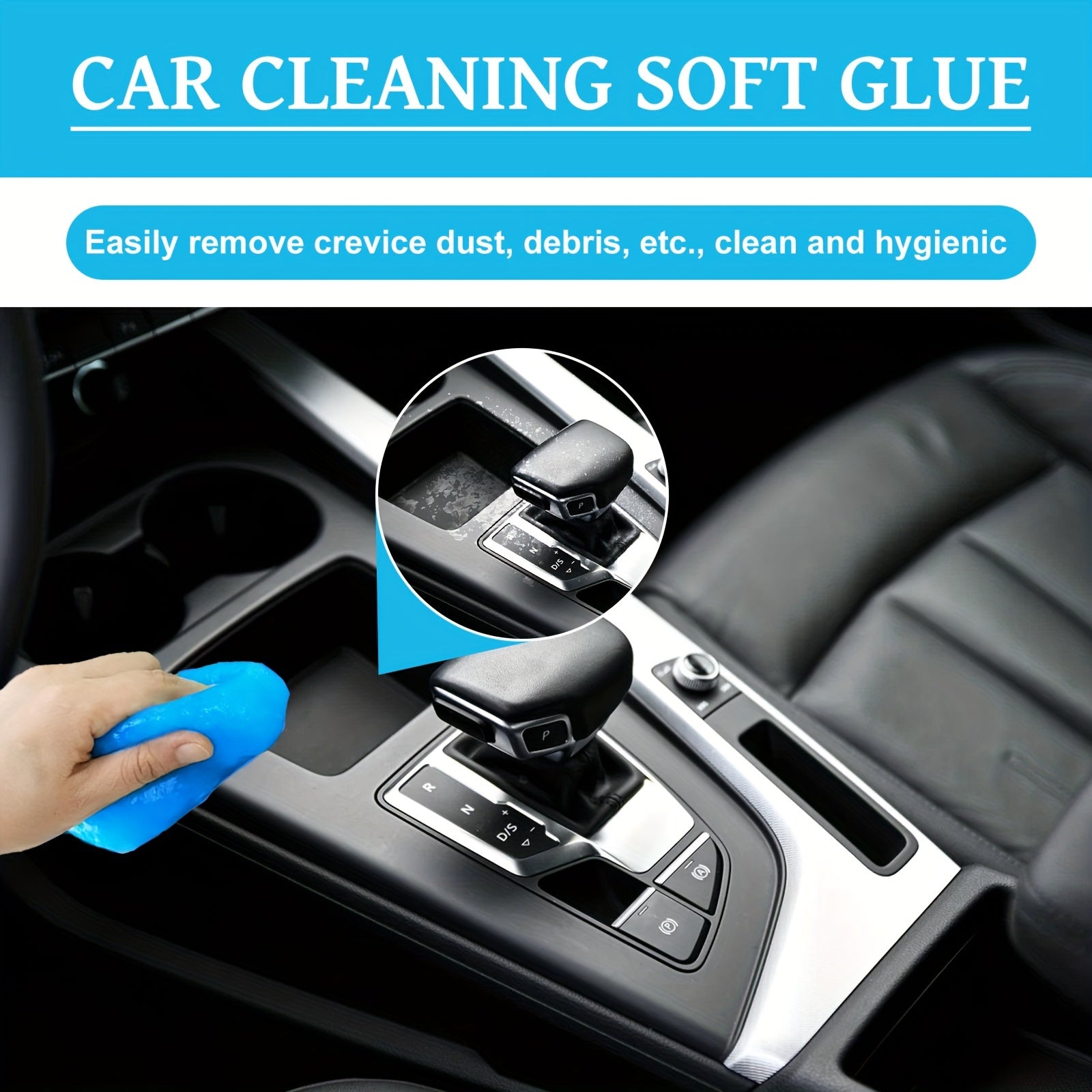 2 Bottles Car Cleaning Soft Adhesive for Air Vent and Keyboard