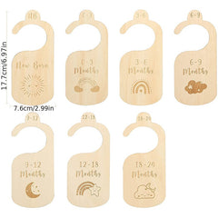 Stylish Wooden Divider for Baby's Closet, Newborn to 24 Months