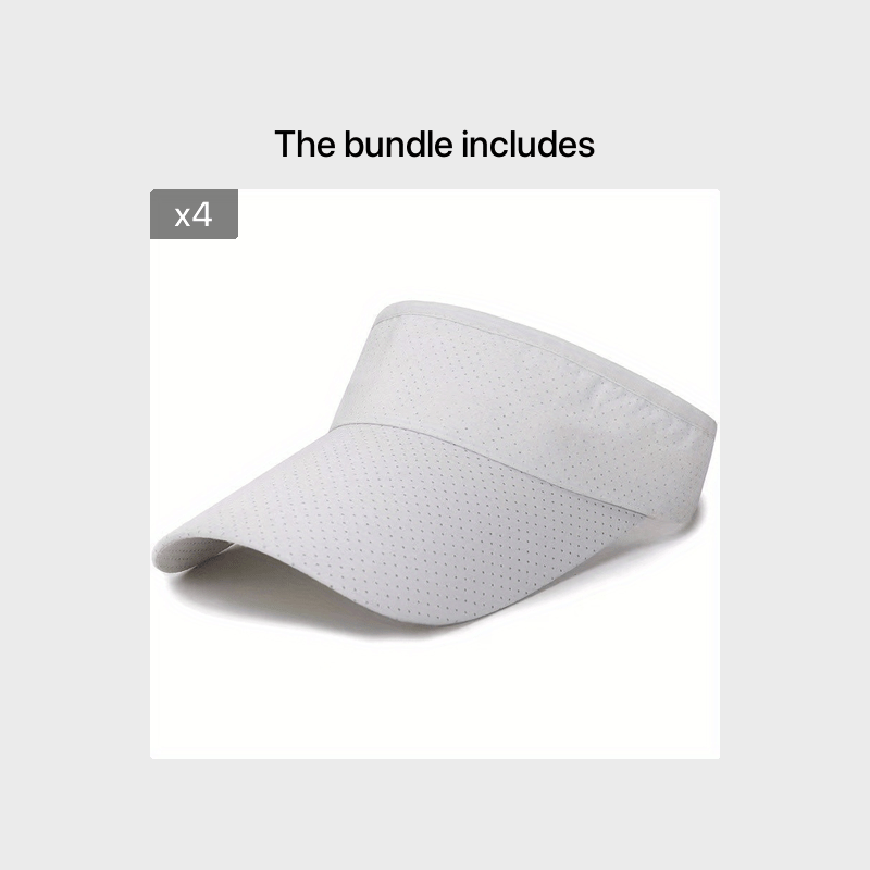 Quick Drying Solid Visors UV Protection Casual Travel Beach Cap