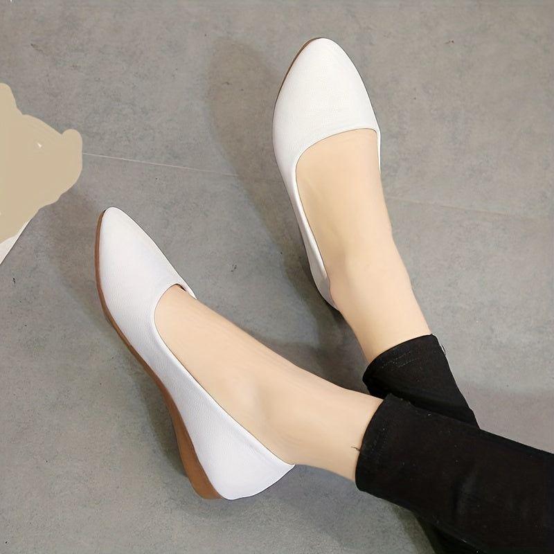 Pointed Toe Ballet Flats Soft Sole Non Slip Shoes