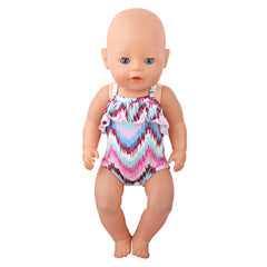 18'' Rainbow Doll Suspender Swimsuit for Baby Born&Our Generation