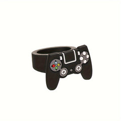 6pcs Cartoon Game Ring Soft Plastic Rings for Party Gathering