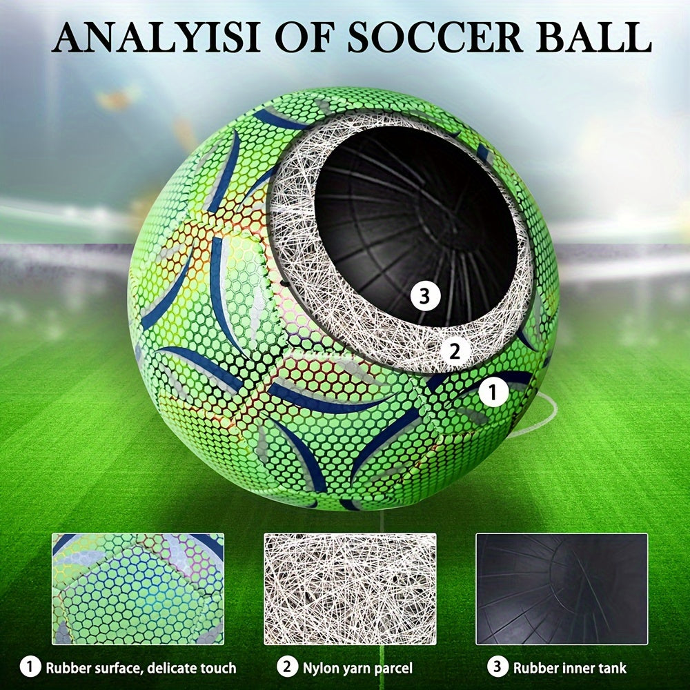 Reflective Soccer Ball No 5 for Competition & Training