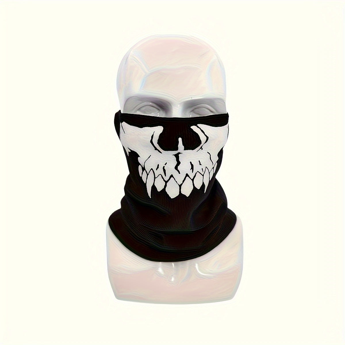 Halloween Gothic Pattern Half Face Mask for Outdoor Sports