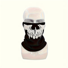 Halloween Gothic Pattern Half Face Mask for Outdoor Sports