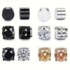 Men's Magnetic No Piercing Zircon Earrings