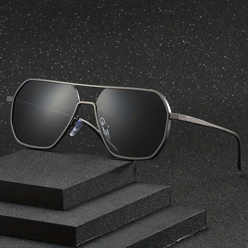 Men's Large Frame Polarized Sunglasses Classic Aluminum Magnesium Sun