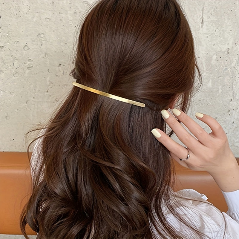Metal Hair Clip Bobby Pin Side Clip Golden Barrette