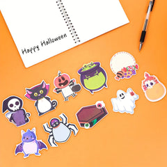 300 Sheets Halloween Cartoon Sticky Notes 10 Books Stickers Page Markers