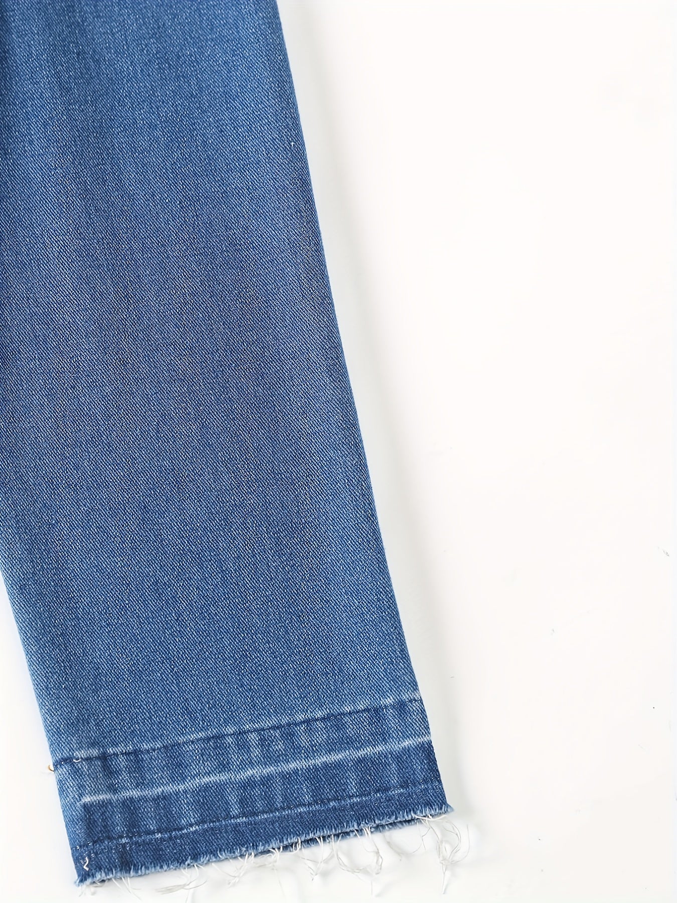 Girls' Wide Leg Denim Pants Casual Elastic Waist Kids Jeans