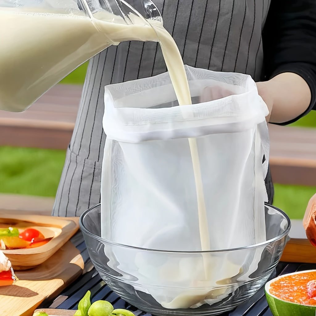 Reusable Mesh Filter Bag for Soy Nut Milk Tea Coffee Easy to Clean