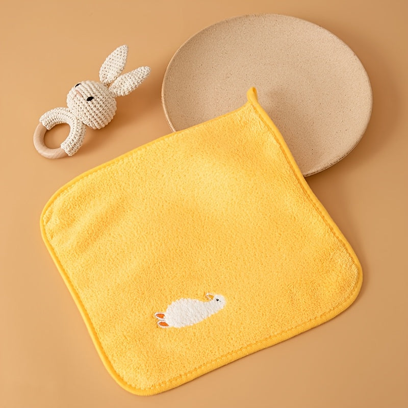 5pcs Cute Cartoon Animal Design Kids Face Towels