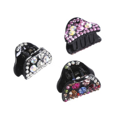 Rhinestone Small Hair Claw Clip Strong Hold Hair Jaw Clip