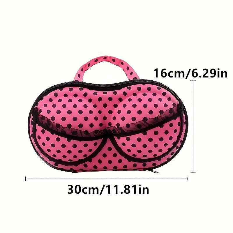 Polka Dot Portable Bra Storage Bag Underwear Travel Organizer