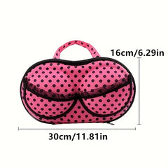 Polka Dot Portable Bra Storage Bag Underwear Travel Organizer