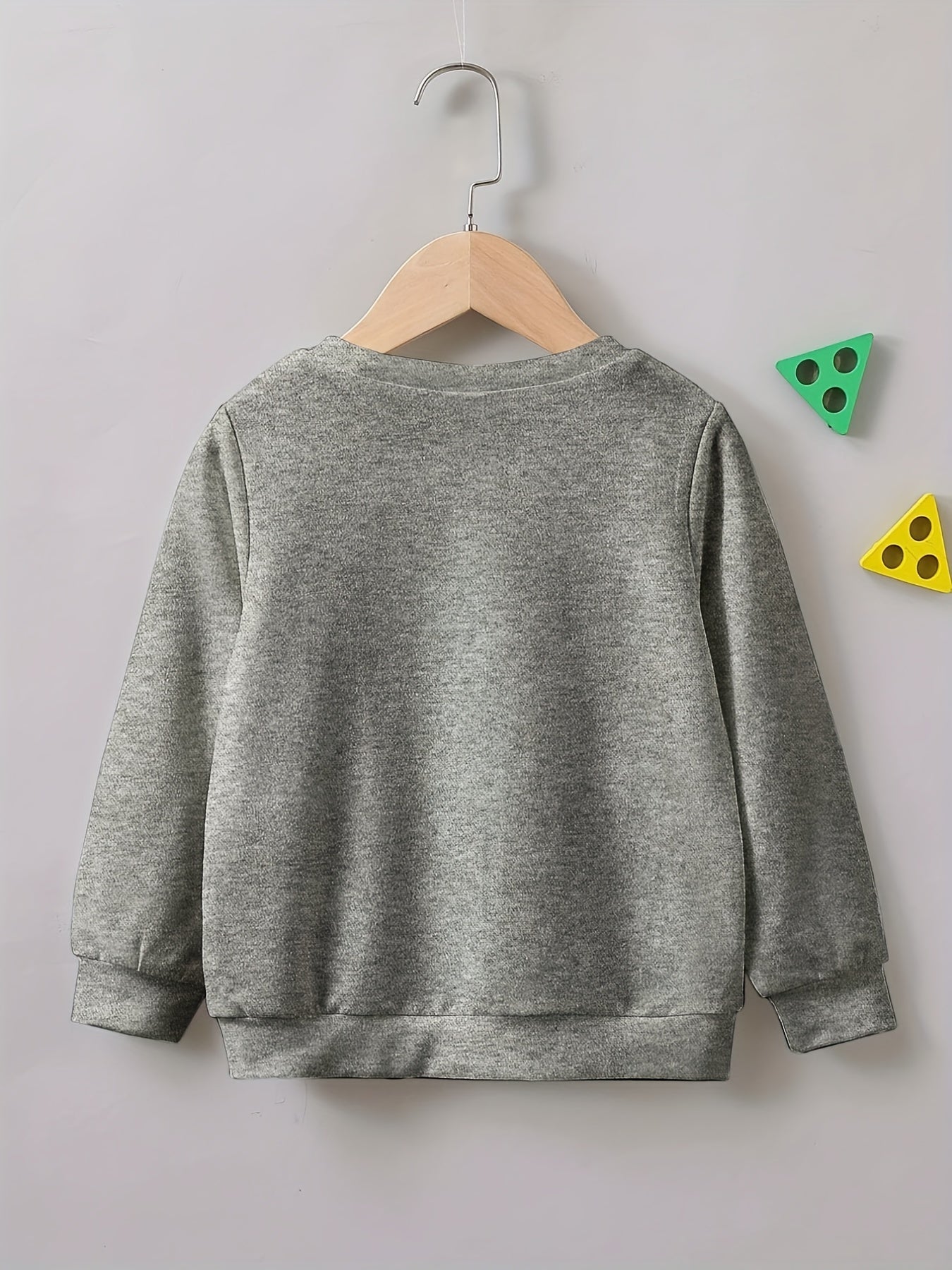 Boys Game Console & LEVEL UP Print Sweatshirt Crew Neck Top