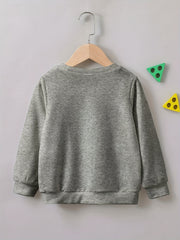 Boys Game Console & LEVEL UP Print Sweatshirt Crew Neck Top