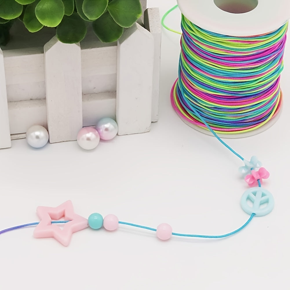 54 Yards 1mm Rainbow Elastic Cord Stretchy Bracelet String