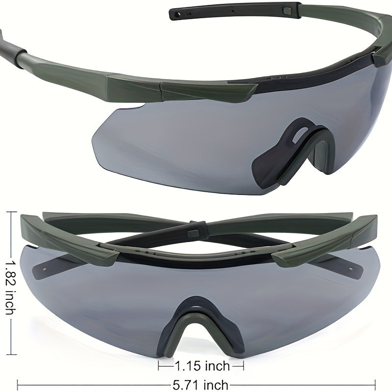 Outdoor Safety Glasses With 3 Lenses