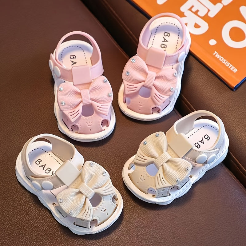 Baby Girls Bowknot Sandals Lightweight Non slip Sandals