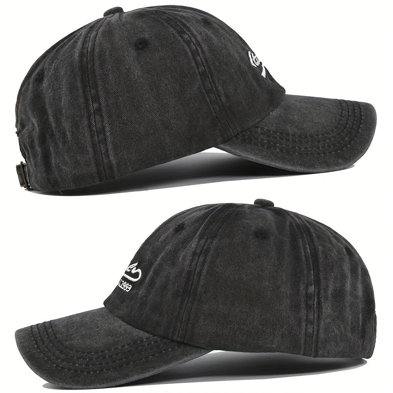 Vintage Small Letter Embroidery Baseball Cap Patch Embroidered Duck Tongue Cap