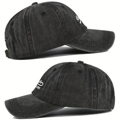 Vintage Small Letter Embroidery Baseball Cap Patch Embroidered Duck Tongue Cap