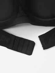 Contrast Lace Push Up Bra Bow Tie Lingerie