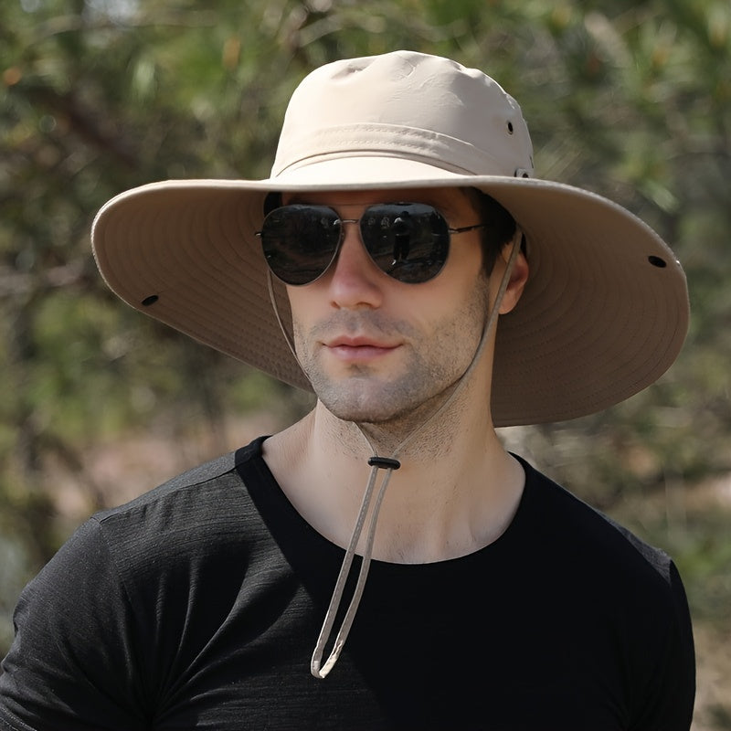Breathable Men's Sun Hat for Fishing and Mountaineering
