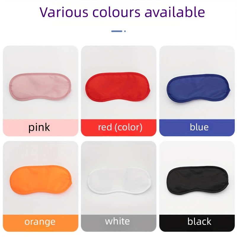 Thin Blackout Eye Mask Elastic Strap Travel Rest Nap