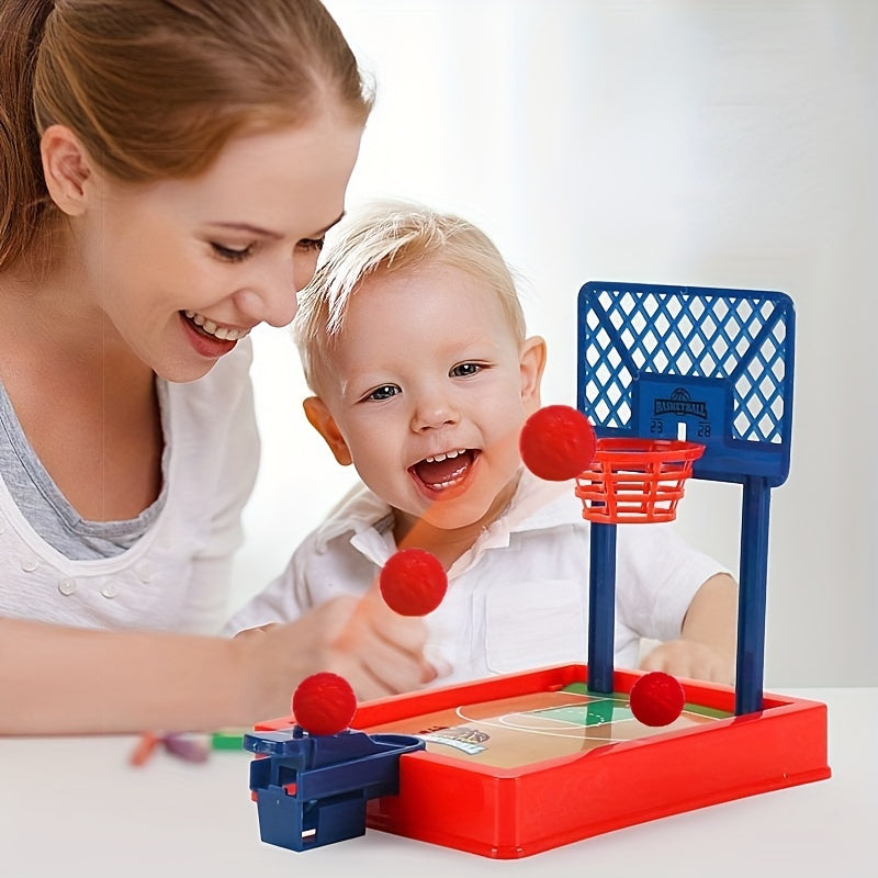 Mini Desktop Basketball Hoop Finger Shooting Machine 2 Players Games for Kids