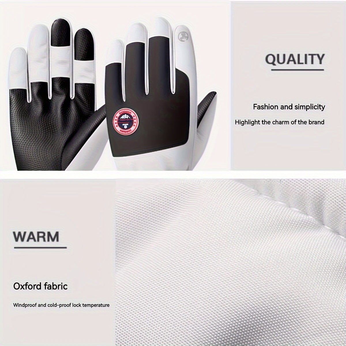 Winter Skiing Gloves for Men Women Warm Waterproof Touch Screen