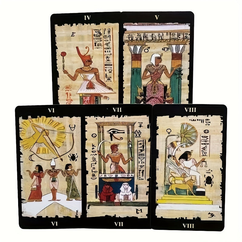 Egyptian Tarot Destiny Cards for Divination with Instructional Guide
