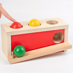Montessori Wooden Press Ball Table Toy for Toddlers