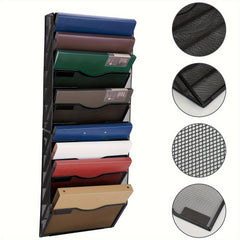 Mesh Office File Organizer 12 Pocket Vertical Hanging File Storage