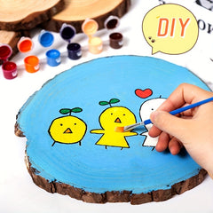 2pcs Unfinished Natural Wood Slices 8 89 10 16 Cm Craft Wood Kit