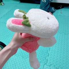 Cute Bunny Plush Toy with Pink Bow - Perfect Gift for Kids