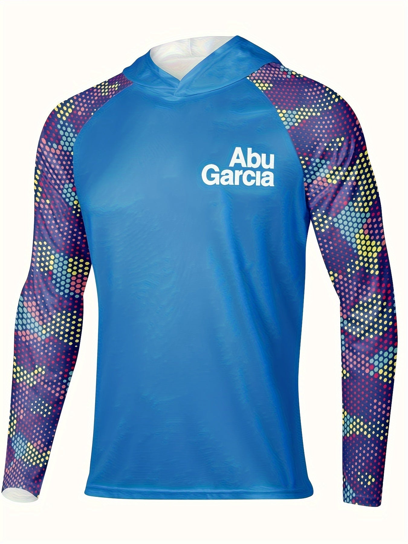 Men's Colorful Raglan Sleeve UPF 50 Sun Protection Hoodie Long Sleeve
