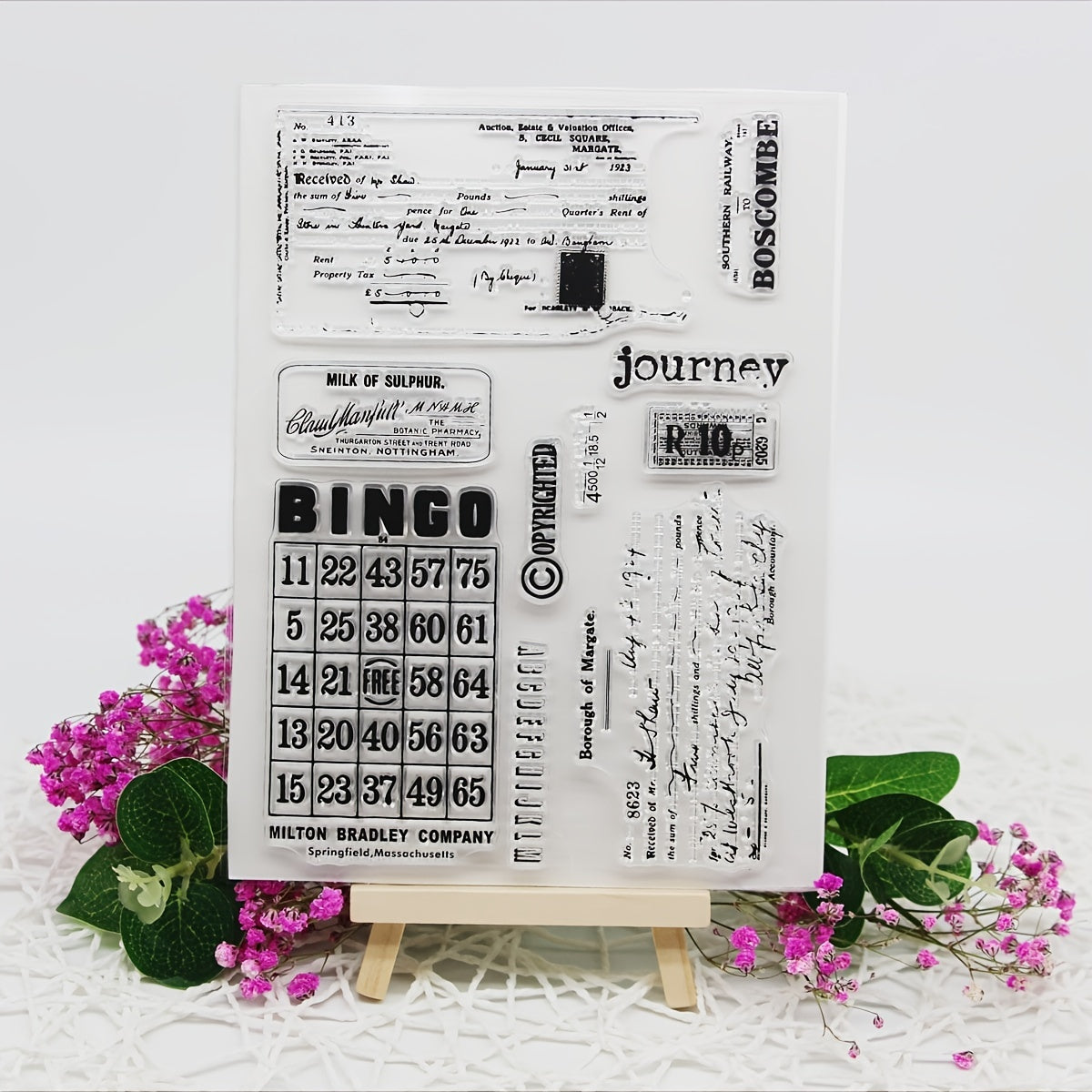 Silicone Transparent Stamp for Kids Stationery