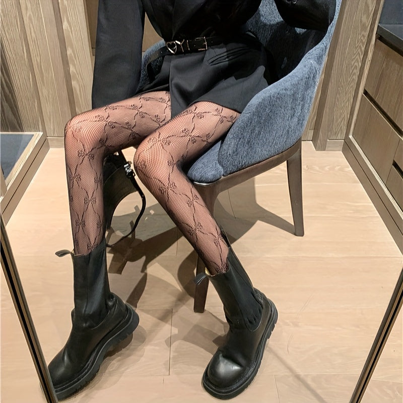 Fishnet Tights High Waist Hollow Out Pantyhose Women's Stockings