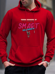 Men's Graphic Pullover Hoodie with Kangaroo Pocket