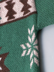  Southwestern Print Long Sleeve Open Front Cardigan