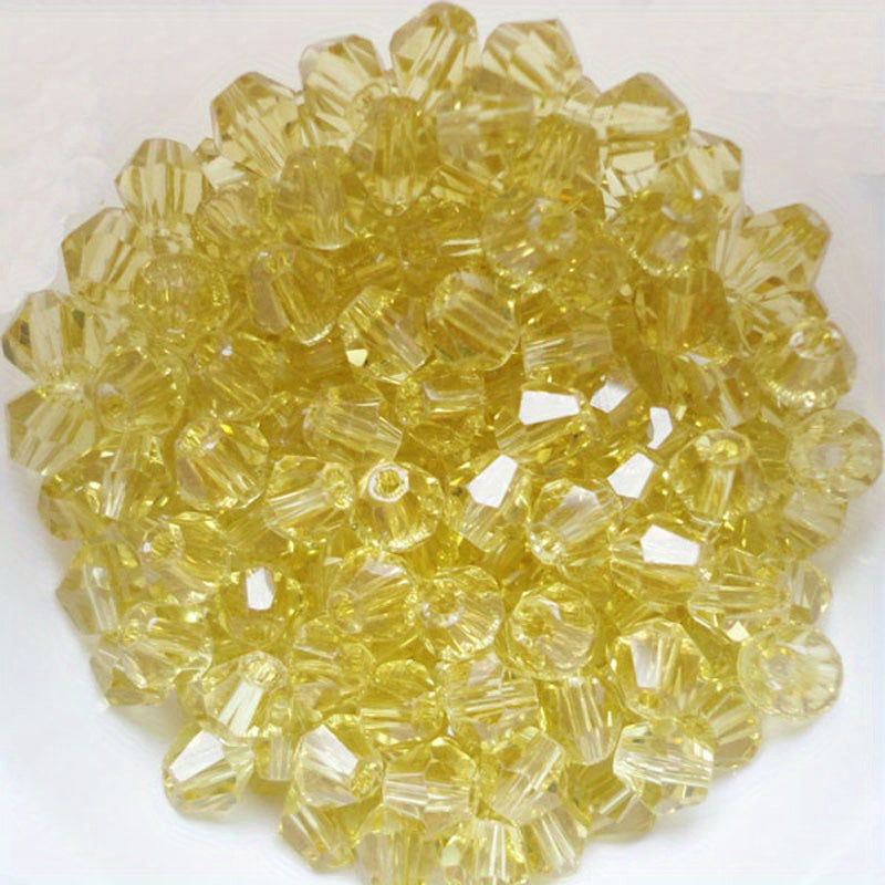 3mm Crystal Rhombus Beads Colored Glass Beads String Bracelet Necklace